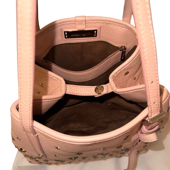 Jimmy Choo Sasha S Star Studded Blush Pink Metallic Tote Bag (EUC) w/ Dustbag - Picture 16 of 16